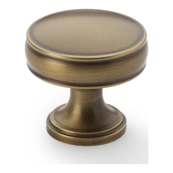 AW808-32-AB • 32mm • Antique Brass • Alexander and Wilks Lynd Cupboard Knob